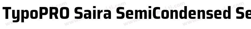 TypoPRO Saira SemiCondensed SemiCon字体转换